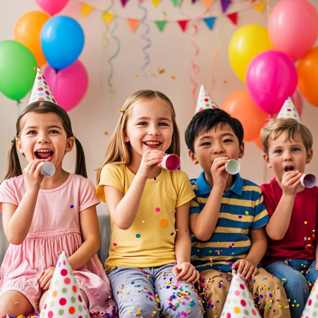 Party hats on, blowers out — total dhoom! 🎈